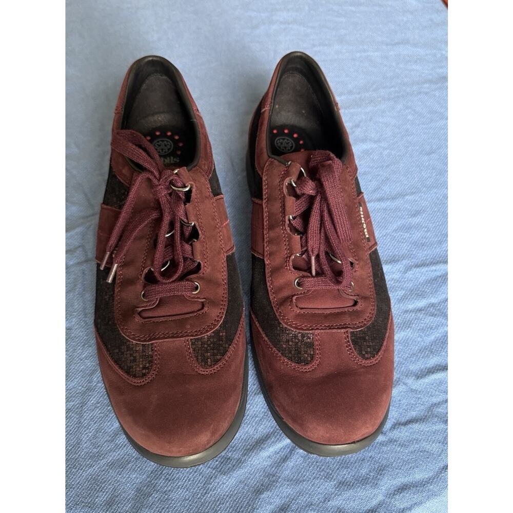 Mephisto Shoes Women's Size 9 US Liria Mobils Burgundy Red Comfort Sneakers